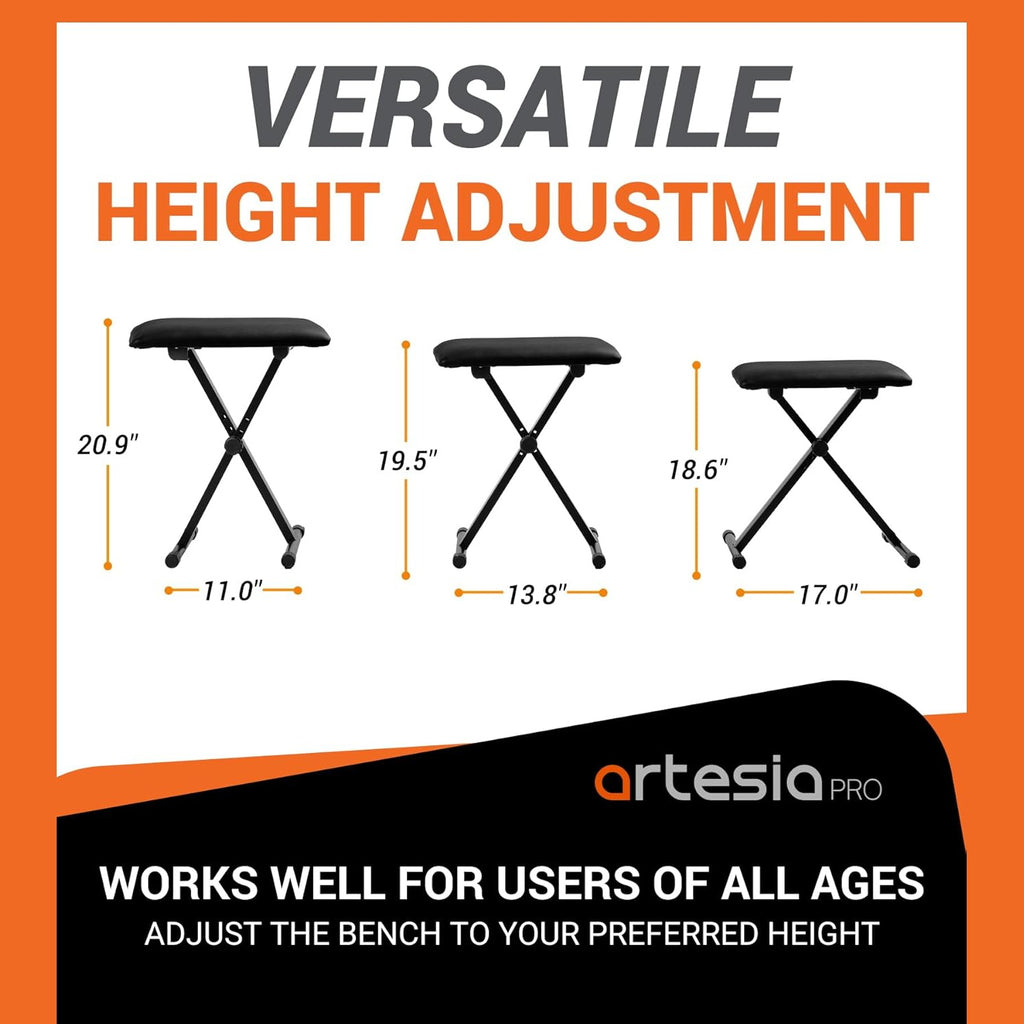Artesia ABX-1 Folding Keyboard Bench - Packshot 3