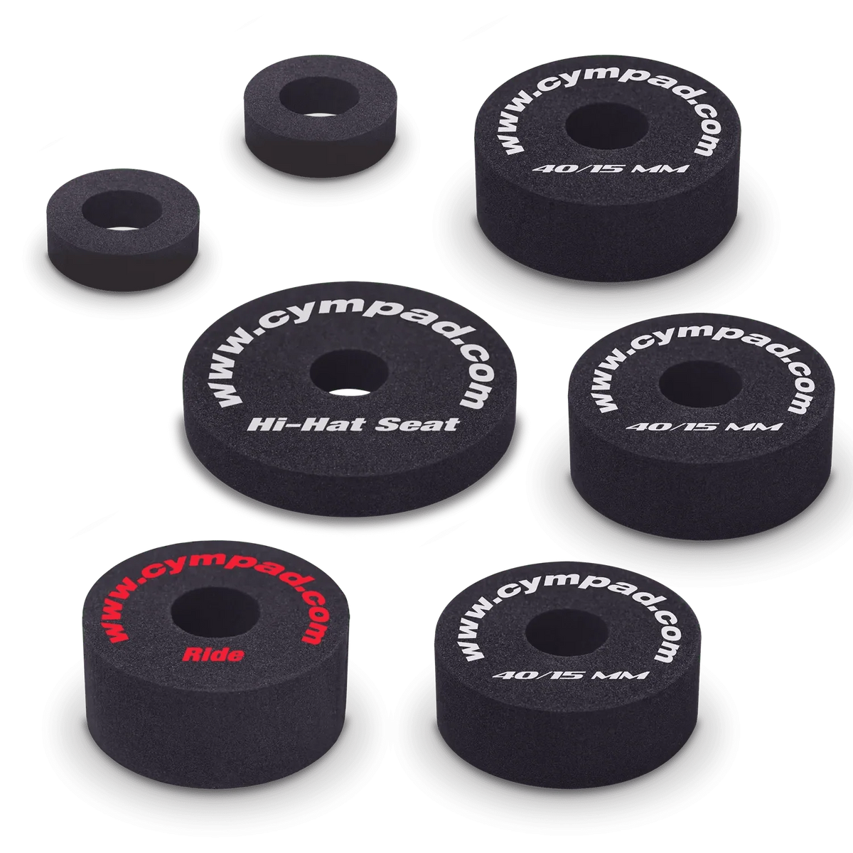 Cympad Opt. Starter Pack (3x 40/15mm; 1x Hi-Hat; 1x Ride)