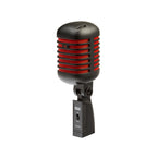 Eikon DM55V2RDBK Vintage Professional Vocal Dynamic Microphone - Satin Black And Red - Packshot 1
