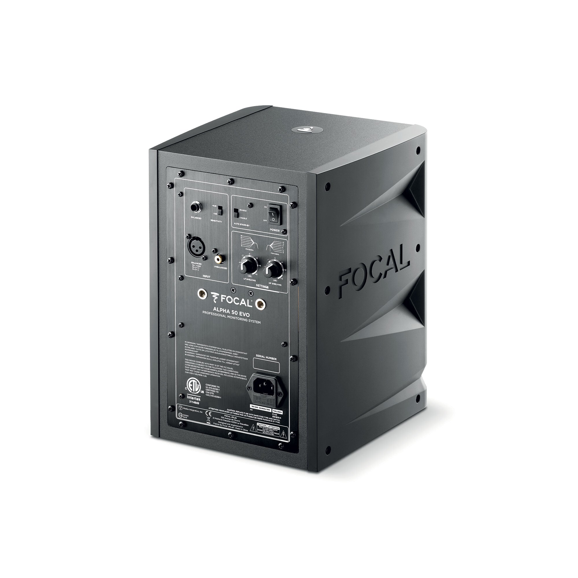 Focal Professional ALPHA 50 EVO studio monitor, view 3