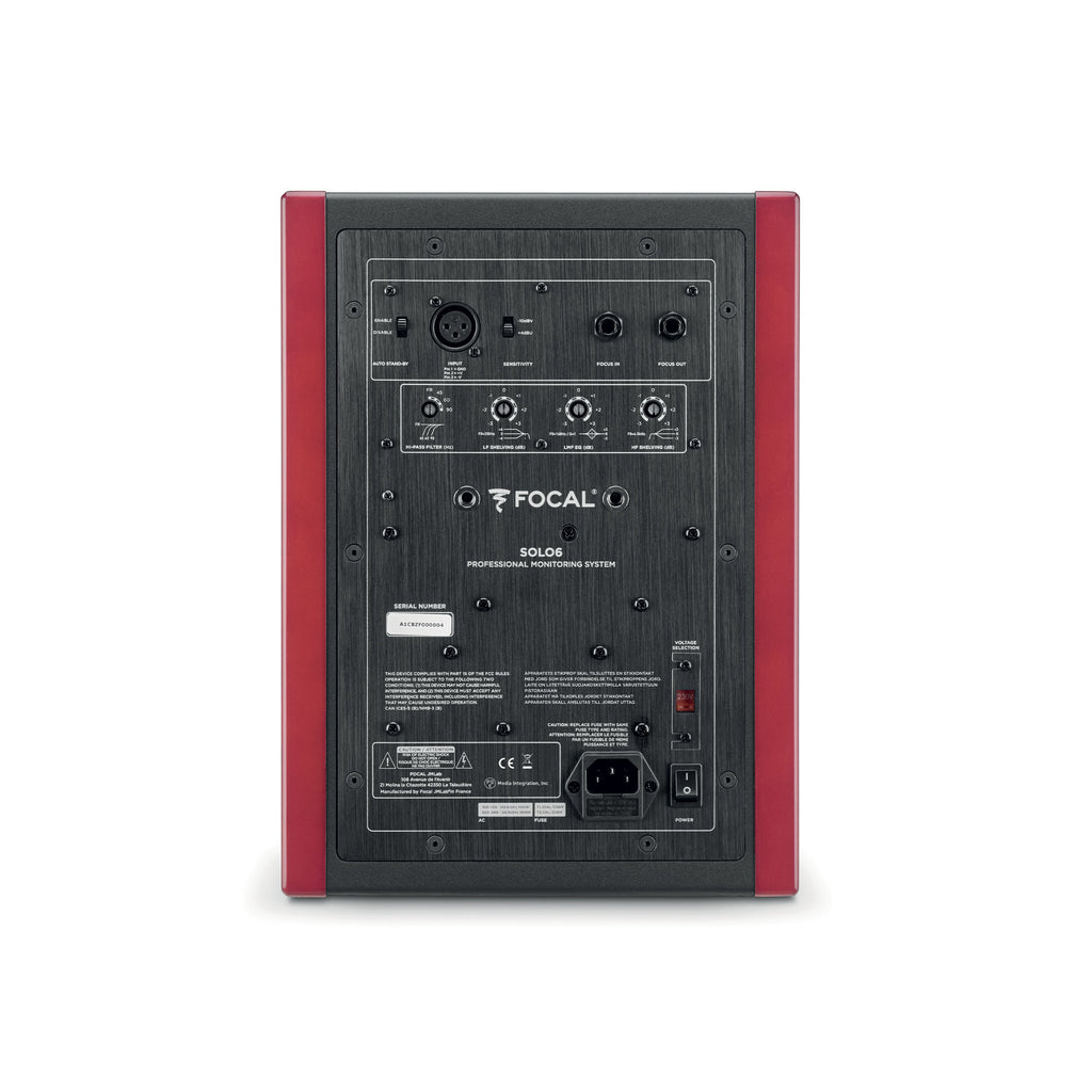 Focal Professional Solo 6 studio monitor, red, view 3