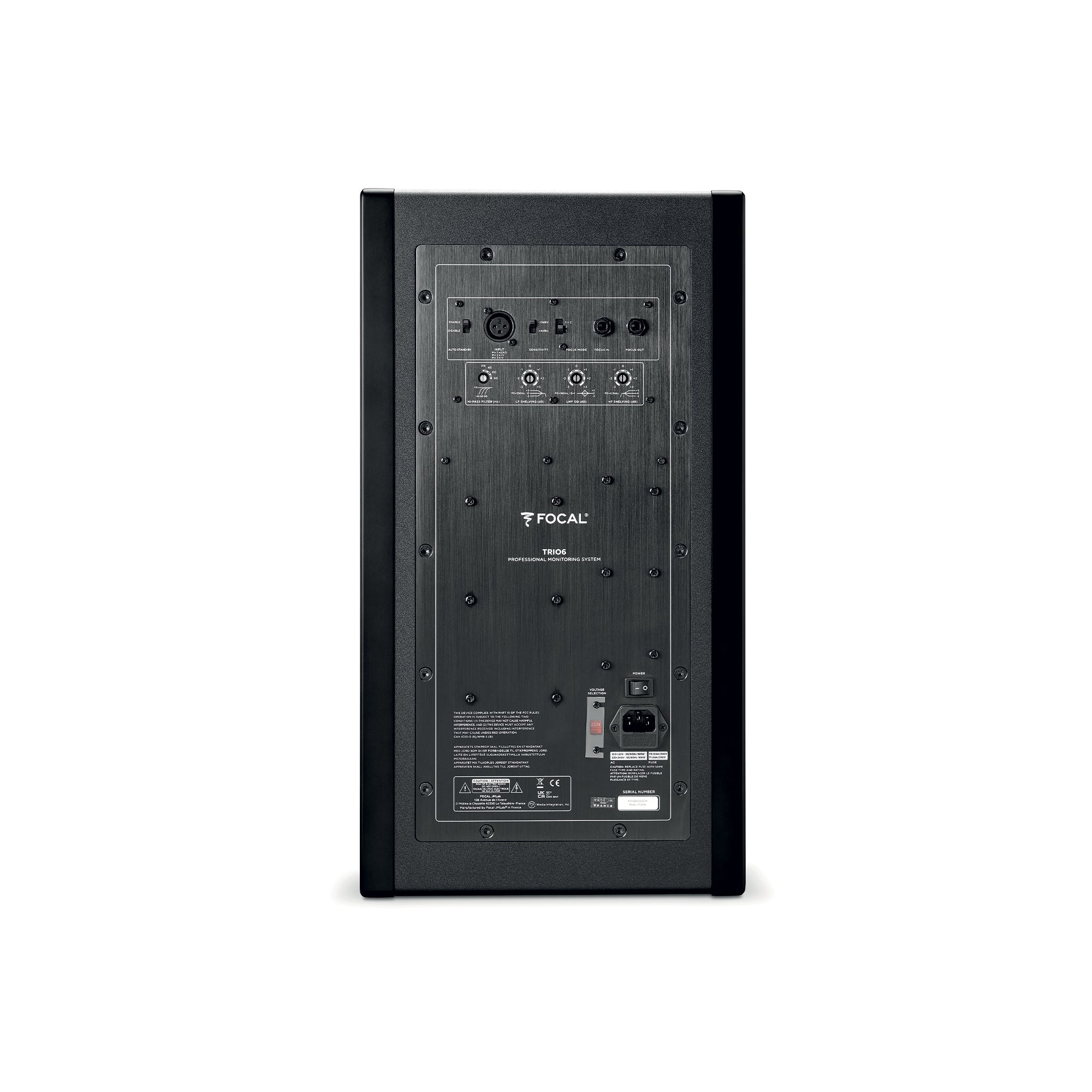 Focal Professional Trio 6 studio monitor, black, view 3