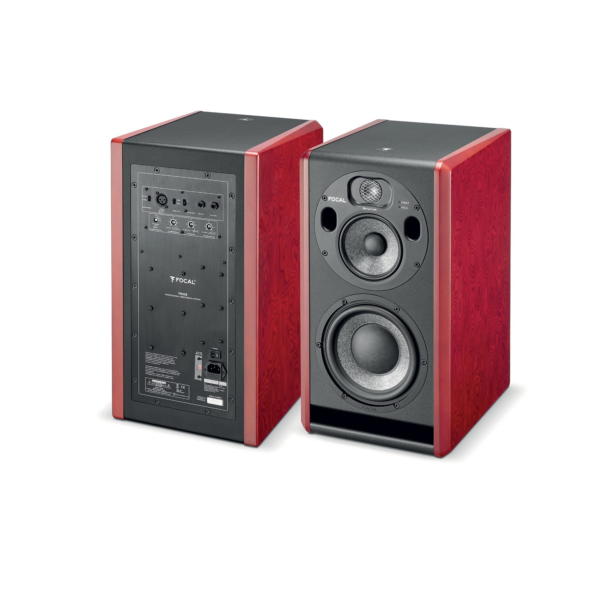 Focal Professional Trio 6 studio monitor, red, view 6