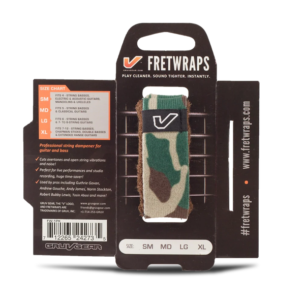 Gruv Gear FretWraps HD "Camo" 1-Pack (Green, Small)