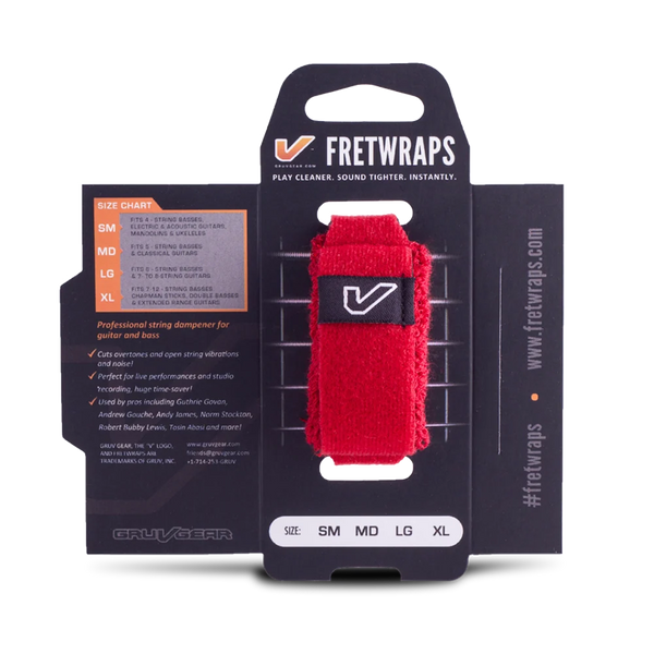 Gruv Gear FretWraps HD "Fire" 1-Pack (Red, Large)