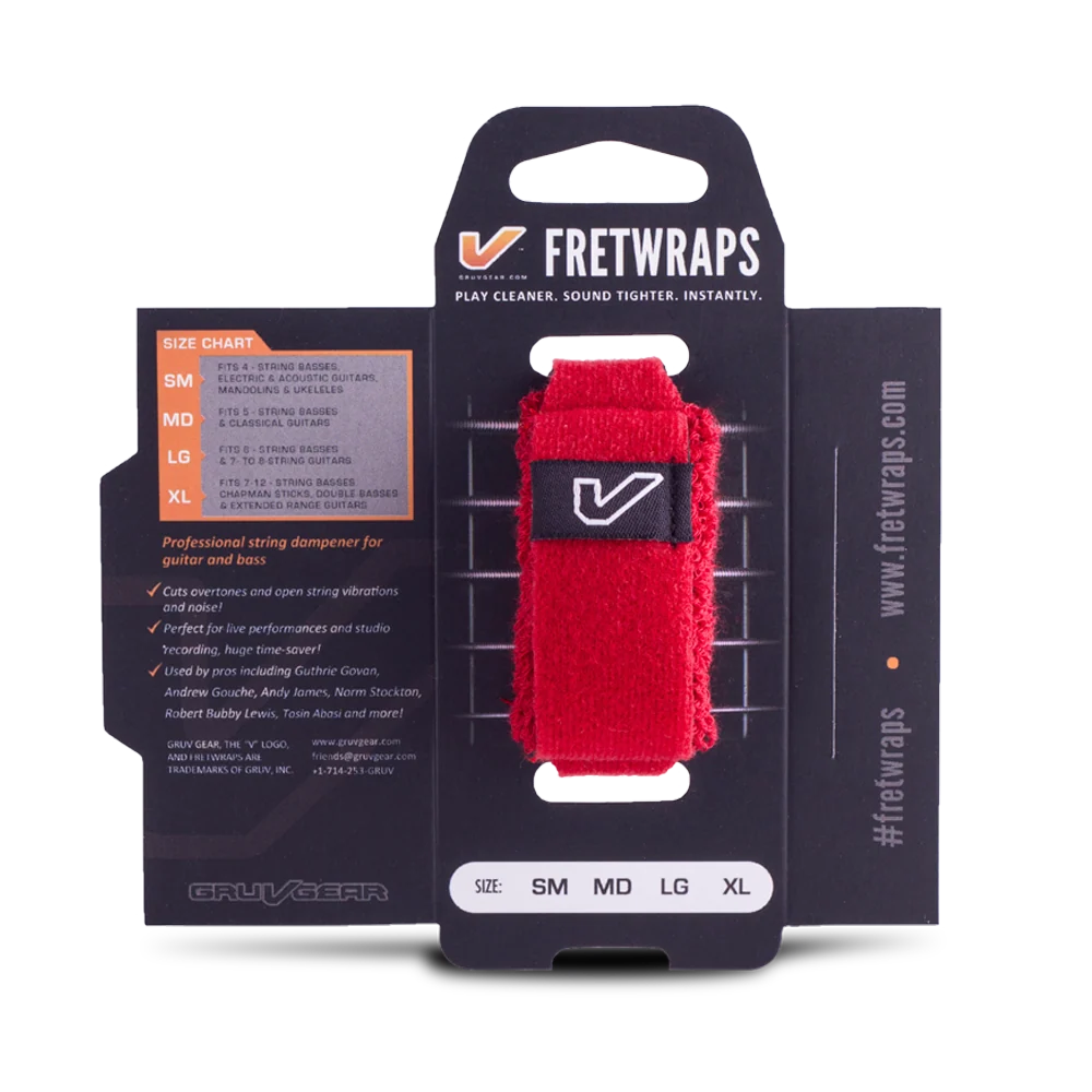 Gruv Gear FretWraps HD "Fire" 1-Pack (Red, Small)
