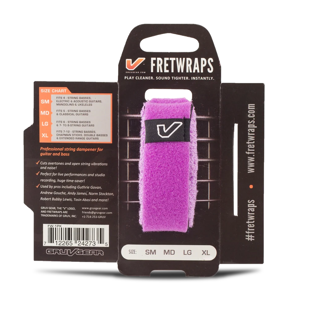 Gruv Gear FretWraps HD "Gem" 1-Pack (Purple, Small)