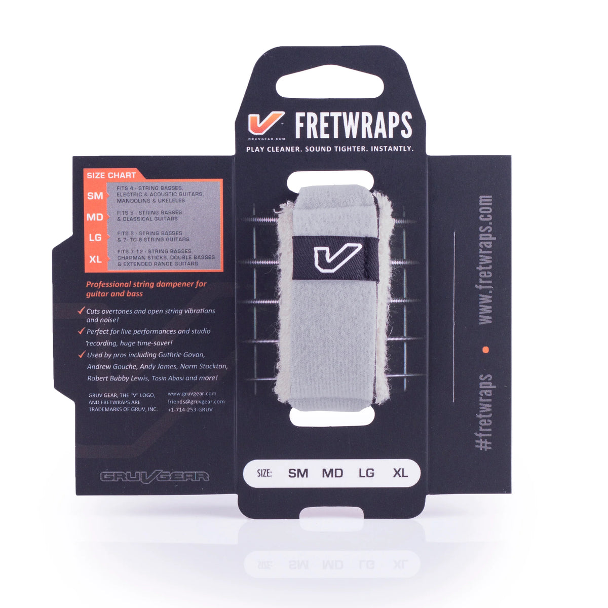 Gruv Gear FretWraps HD "Stone" 1-Pack (White, Medium)