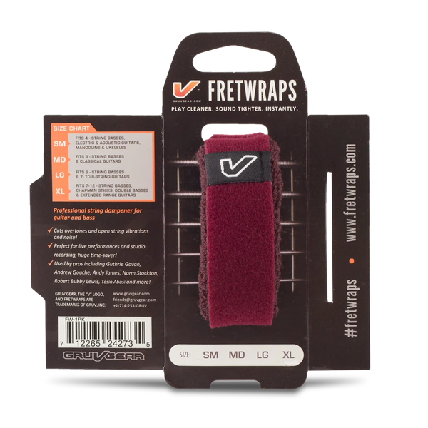 Gruv Gear FretWraps HD "Wine" 1-Pack (Burgandy, Small)