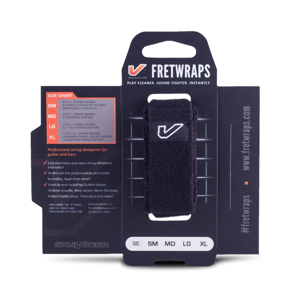 Gruv Gear FretWraps String Muters 1-Pack (Black, Medium)