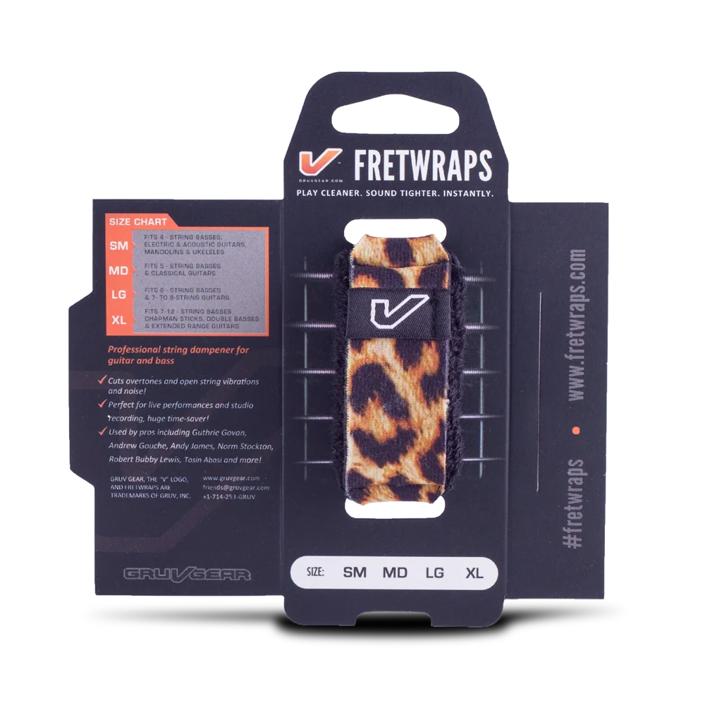 Gruv Gear FretWraps Wild "Leopard" String Muters 1-Pack (Small)