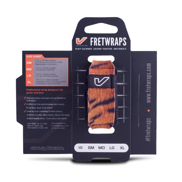 Gruv Gear FretWraps Wild "Tiger" String Muters 1-Pack (Large)