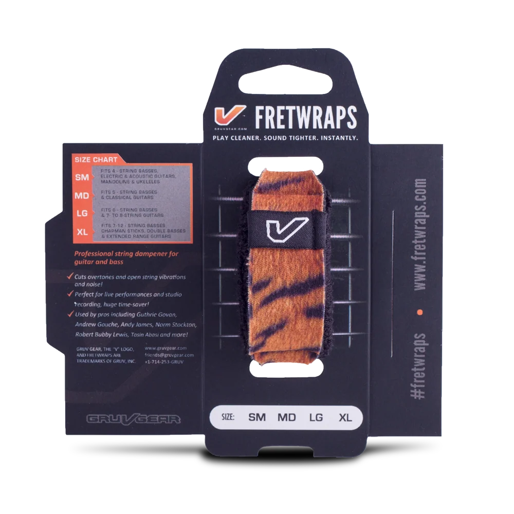 Gruv Gear FretWraps Wild "Tiger" String Muters 1-Pack (Medium)