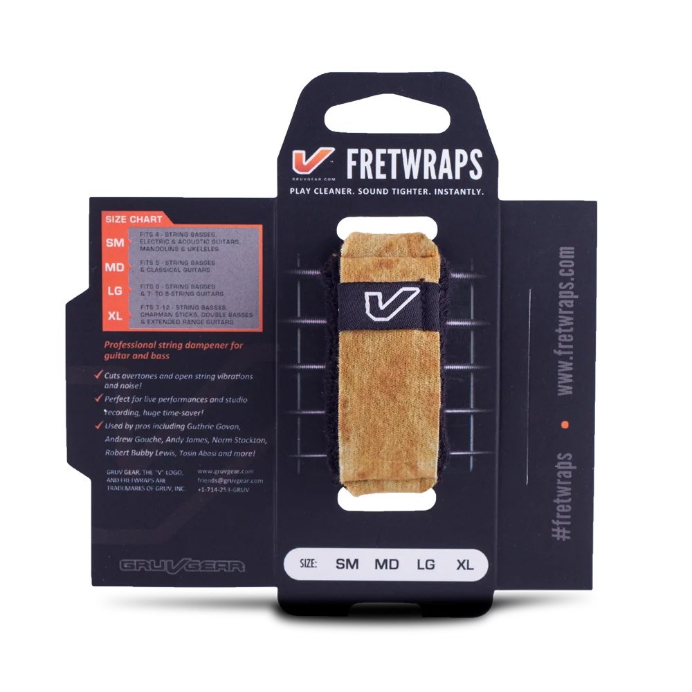Gruv Gear FretWraps Wood "Maple" String Muters 1-Pack (Small)