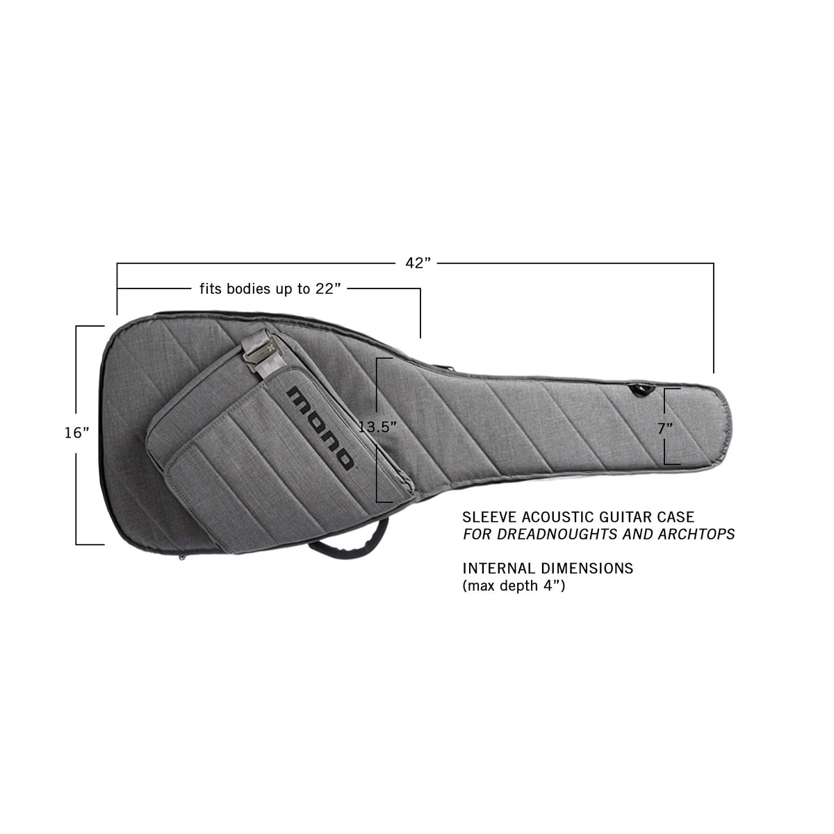MONO GUITAR SLEEVE™ ACOUSTIC DREADNOUGHT (Ash)