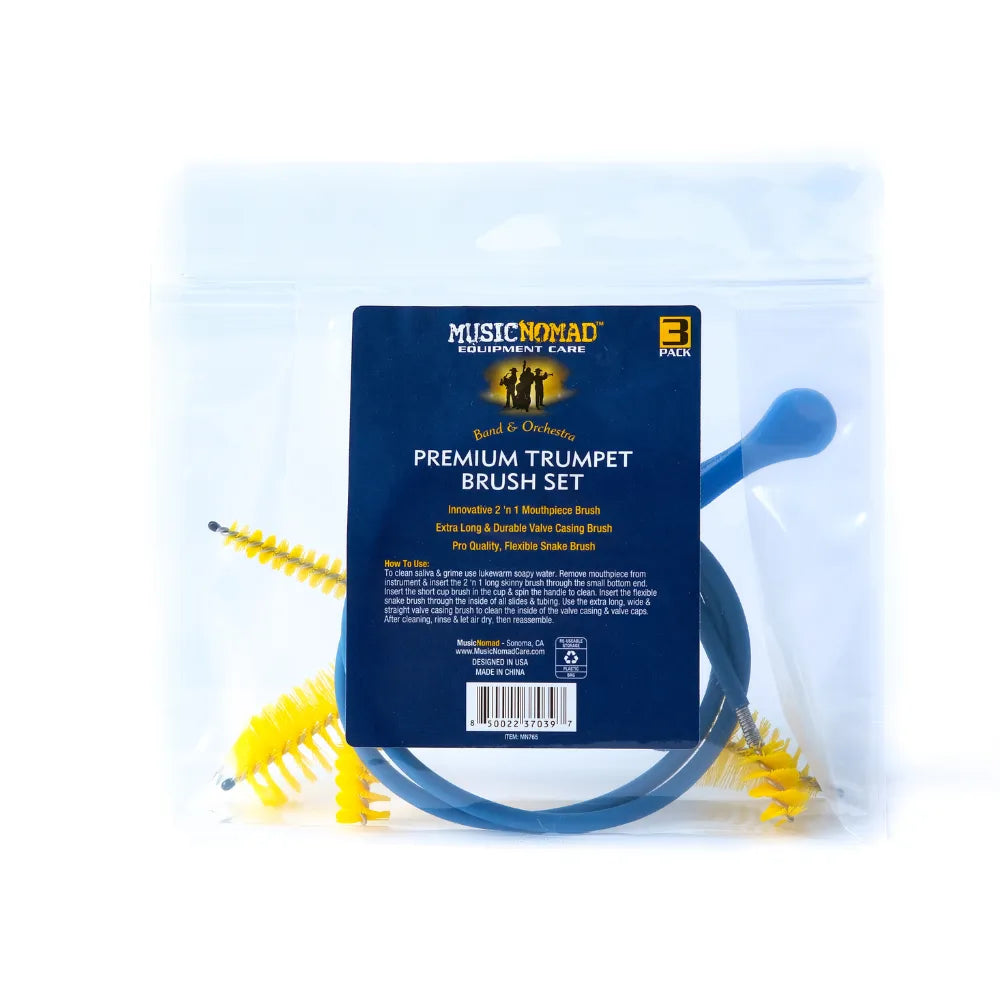 Music Nomad Premium Trumpet 3pc Brush Set