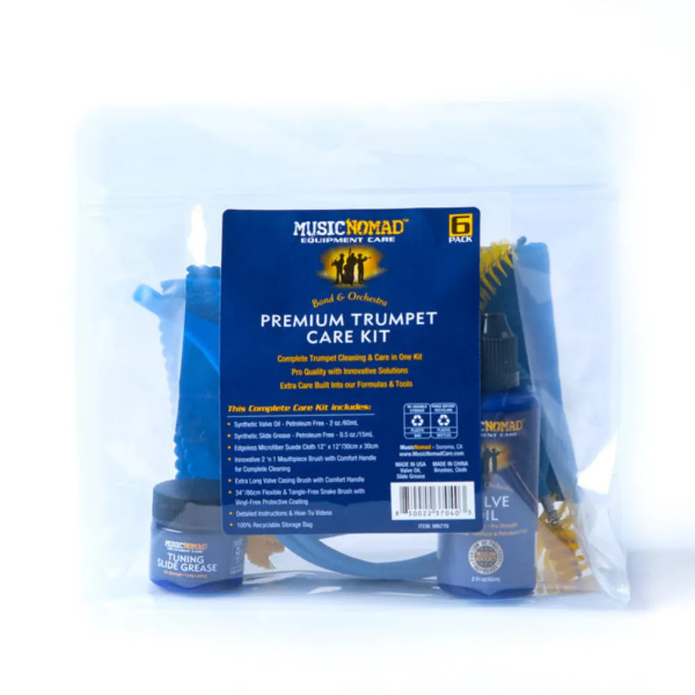 Music Nomad Premium Trumpet Care Kit - 6pc
