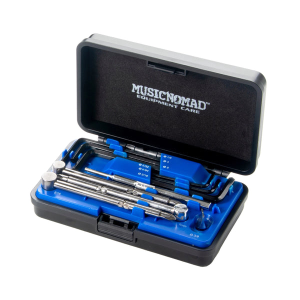 Music Nomad Premium Guitar Tech Truss Rod Wrench Set w/ Case - 11 pcs