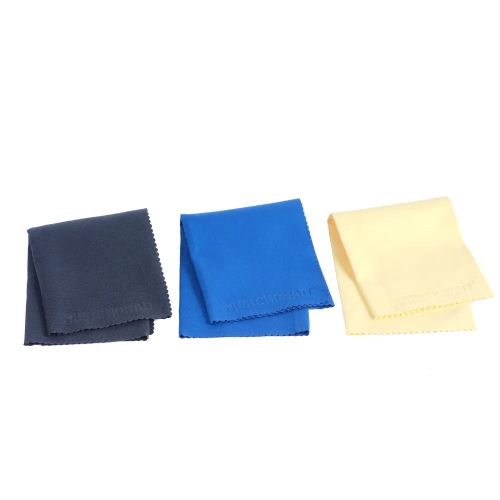 Music Nomad 3 Super Soft Edgeless Microfiber Suede Polishing Cloth Pak