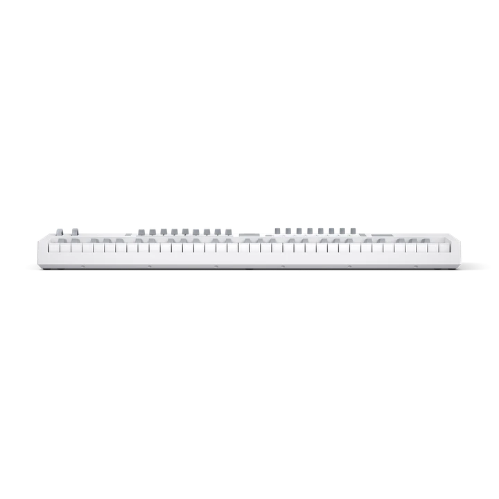 Novation LAUNCHKEY 61 MK4 (White Edition) 61-Key Semi-Weighted MIDI Controller — low side profile