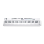 Novation LAUNCHKEY 61 MK4 (White Edition) 61-Key Semi-Weighted MIDI Controller — top-down front view