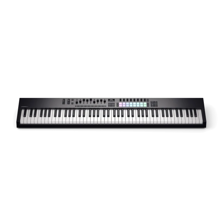 Novation LAUNCHKEY 88 MK4 88-Key Semi-Weighted MIDI Keyboard — top-down front view