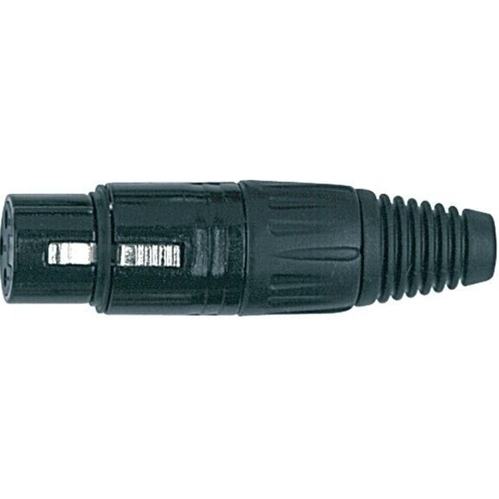 Proel XLR3FVBK XLR 3-Pole Cable Mount Female Plug Black - View 1