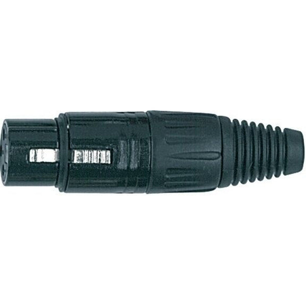 Proel XLR3FVBK XLR 3-Pole Cable Mount Female Plug Black - View 1