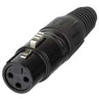 Proel XLR3FVBK XLR 3-Pole Cable Mount Female Plug Black - View 5