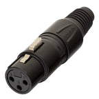 Proel XLR3FVPRON Female 3P.XLR Cable Mount Black - View 3