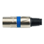 Proel XLR3MVPROBL XLR 3-Pole Cable Plug Ring Blue - View 2