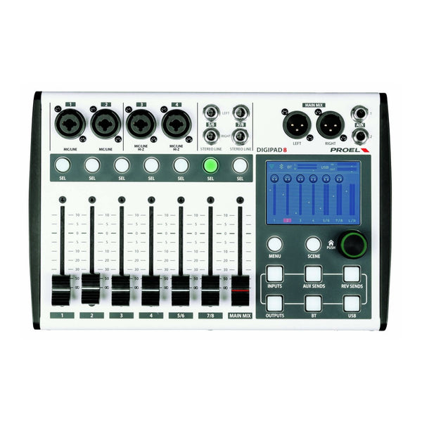 Proel DIGIPAD8IN 8.IN.DIGITAL.MIXER.FX.USB.BT - View 1
