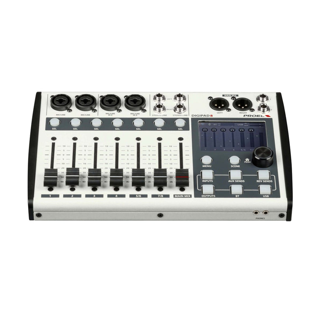 Proel DIGIPAD8IN 8.IN.DIGITAL.MIXER.FX.USB.BT - View 3