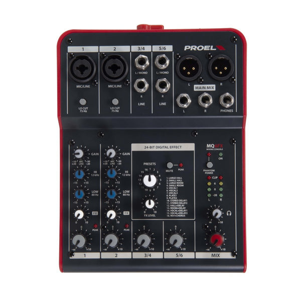 Proel MQ6FX 6.IN.MIXER.FX - View 1
