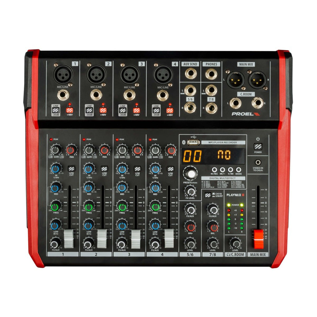Proel PLAYMIX8 8.IN.MIXER.FX.USB - View 1