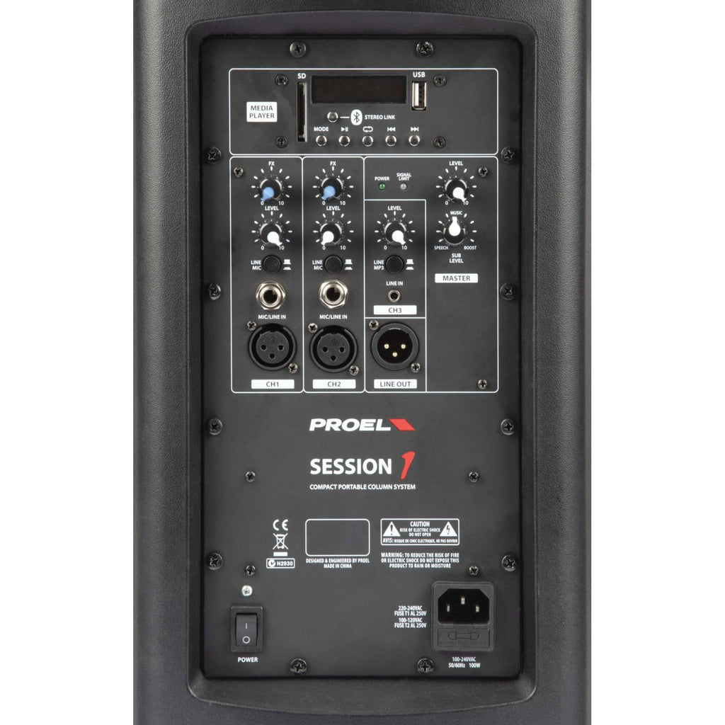 Proel SESSION 1 Compact, Portable, Array System, 400W - View 5