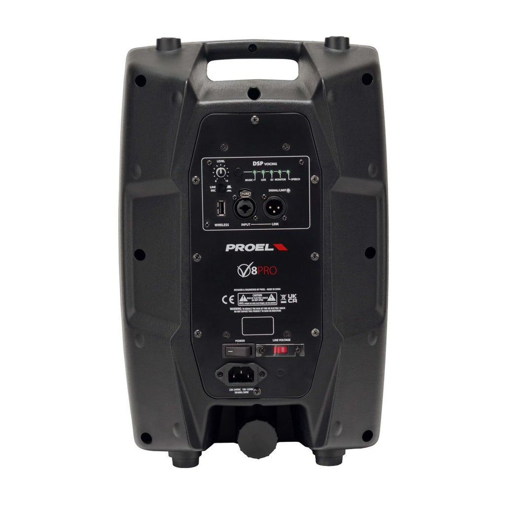 Proel V8PRO ACTIVE SPEAKER.8".600W.DSP - View 6