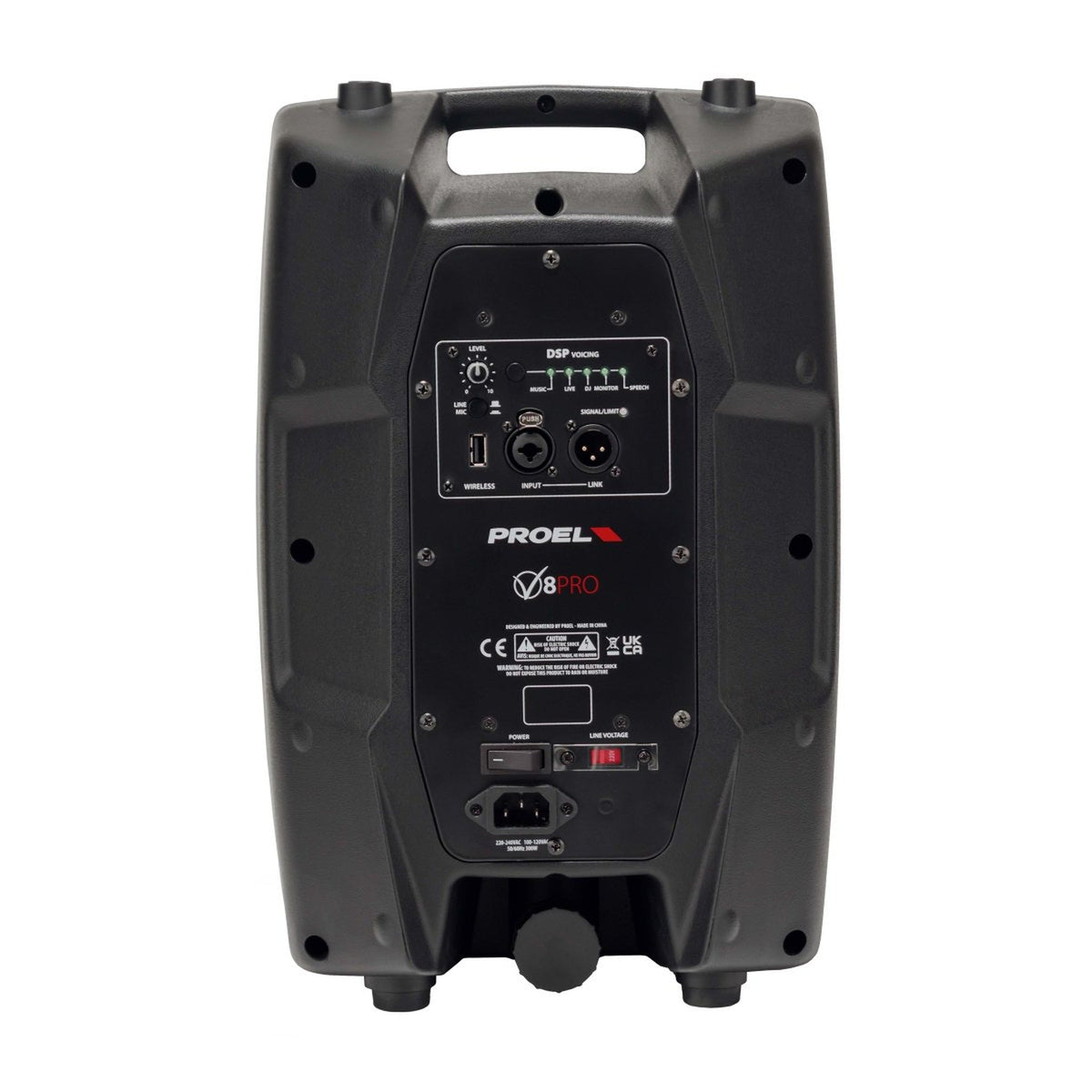 Proel V8PRO ACTIVE SPEAKER.8".600W.DSP - View 6