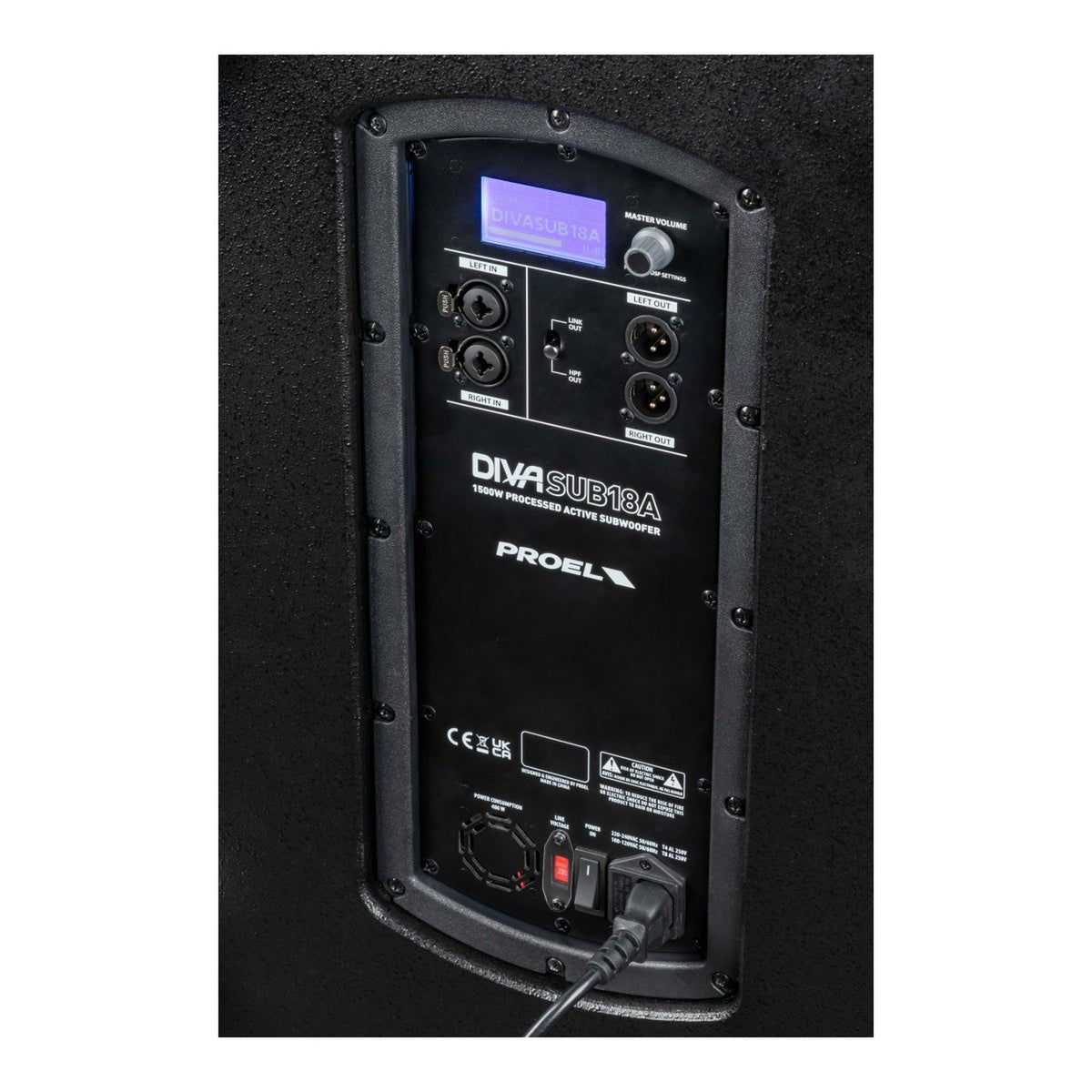 Proel DIVA SUB 18A ACTIVE.SUBWOOFER.18".1500W - View 8
