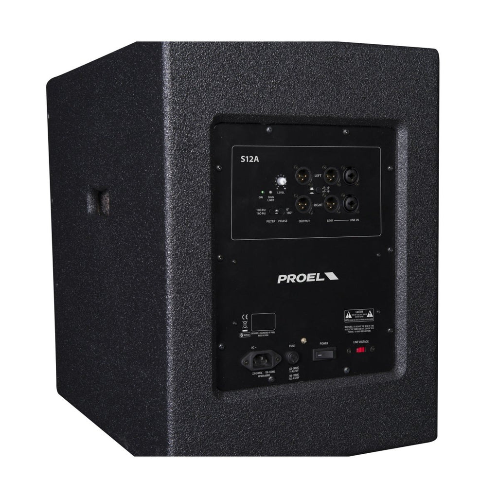 Proel S12A ACTIVE.SUBWOOFER.12".600W - View 5