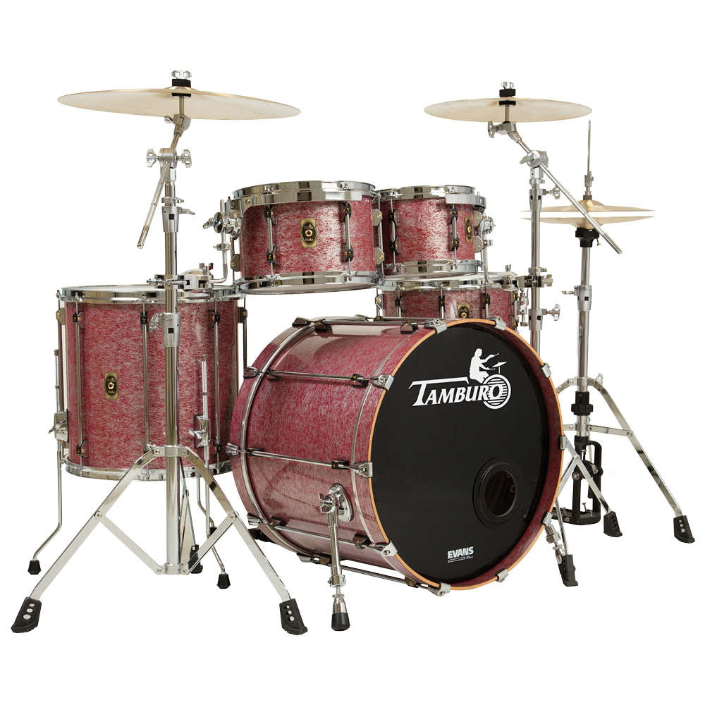 Tamburo UNIKA 5-Piece Professional Drum Kit - Fantasy Red (22B/10T/12T/14F/14S) - Packshot 1