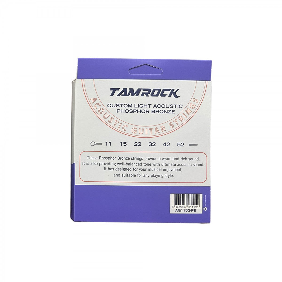 Tamrock AG1152-PB Acoustic Phosphor Bronze Gtr Strings 011-052 - Packshot 2