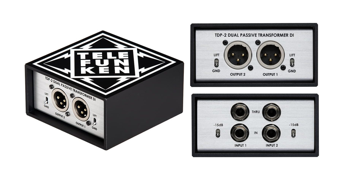 Telefunken TDP-2 Two-Channel Passive Direct Box