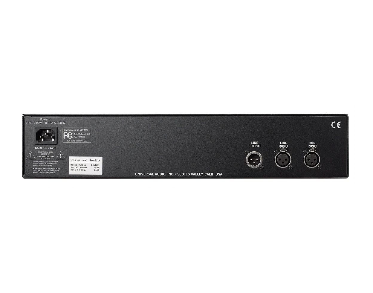 Universal Audio LA-610 Mk2 Classic Tube Recording Channel — ANALOG HARDWARE series, view 2 of 3