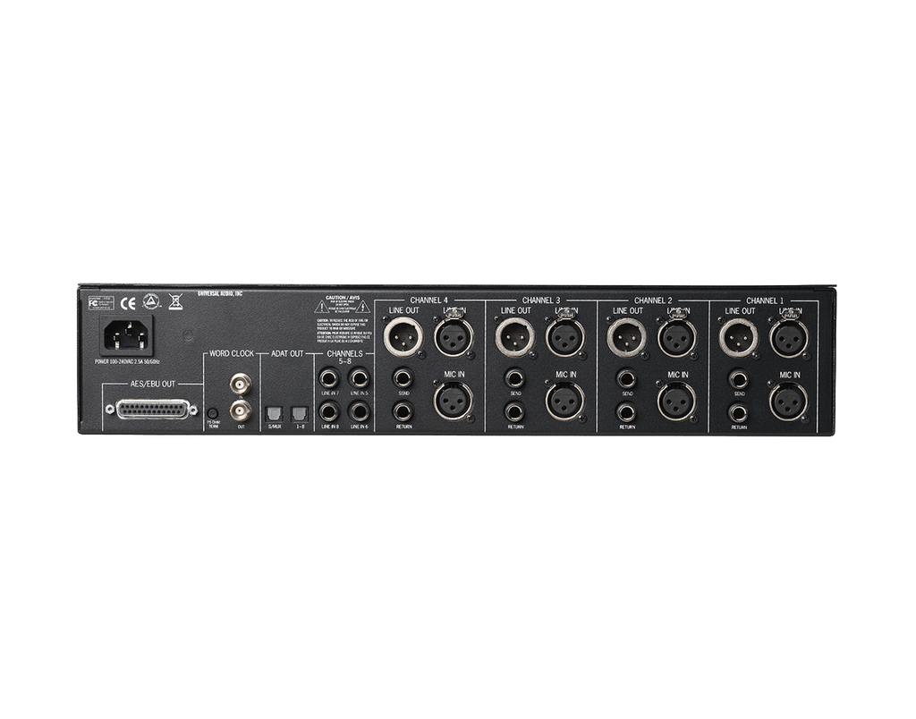 Universal Audio 4-710d Four-Channel Mic Pre — ANALOG HARDWARE series, view 2 of 3