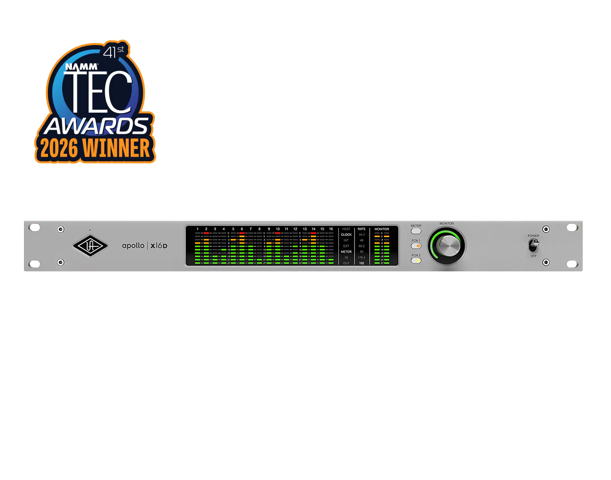 Universal Audio Apollo x16D ESS+ — APOLLO NETWORKED series, view 1 of 3