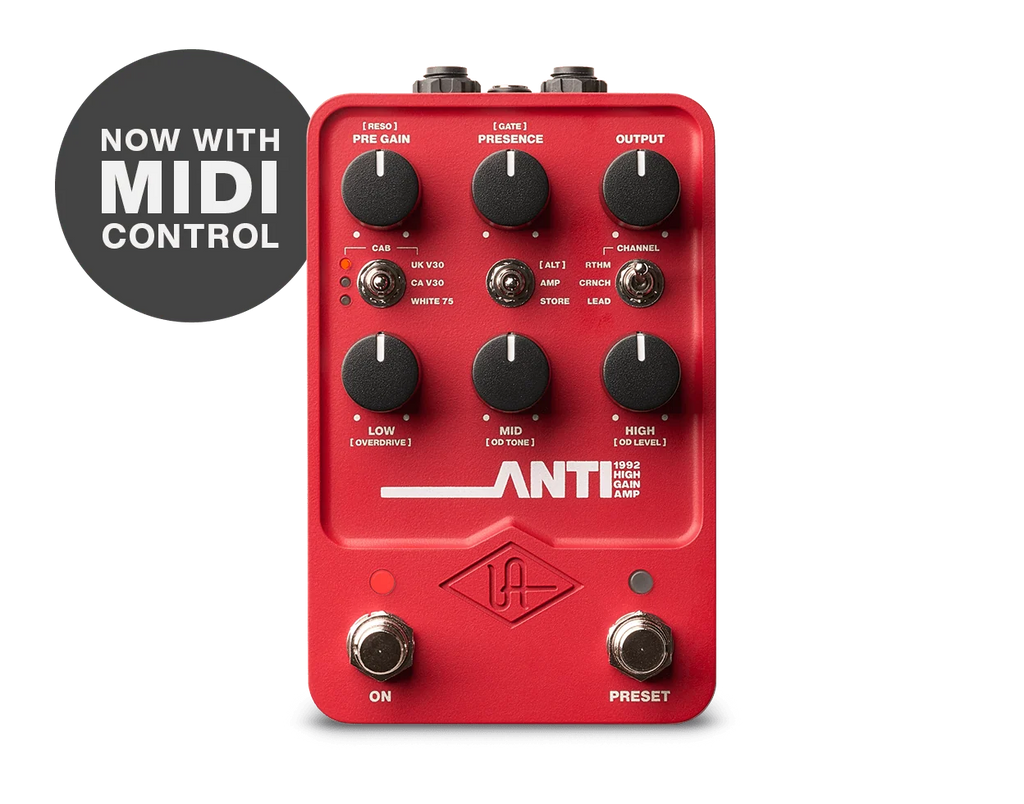 Universal Audio Anti 1992 High Gain Amp Pedal — UAFX series, view 1 of 3