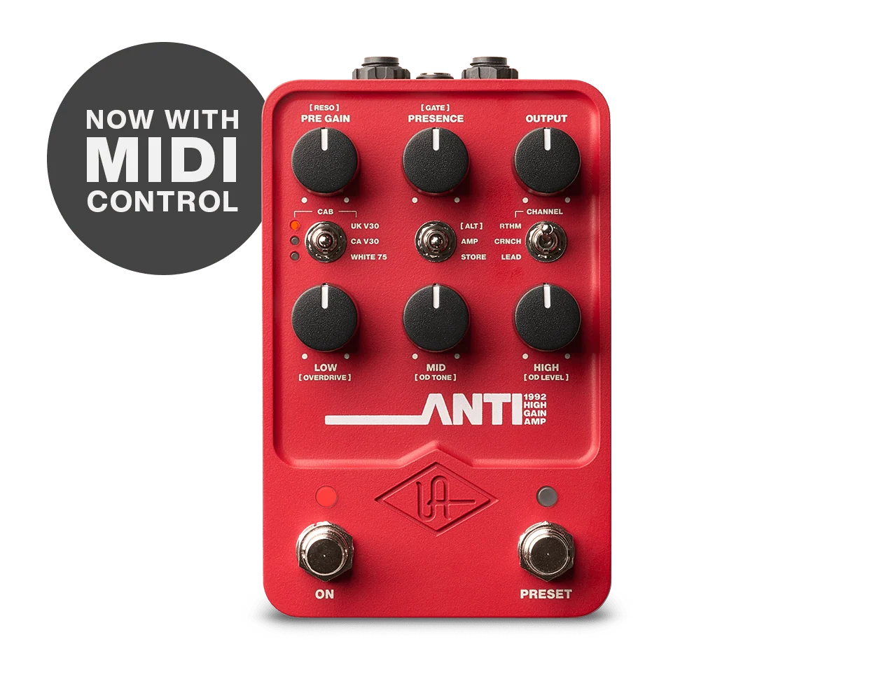 Universal Audio Anti 1992 High Gain Amp Pedal — UAFX series, view 1 of 3