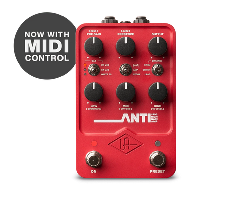 Universal Audio Anti 1992 High Gain Amp Pedal — UAFX series, view 1 of 3