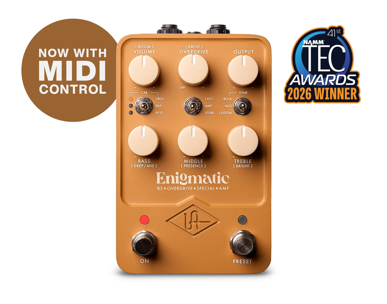 Universal Audio Enigmatic '82 Overdrive Special Amp — UAFX series, view 1 of 3